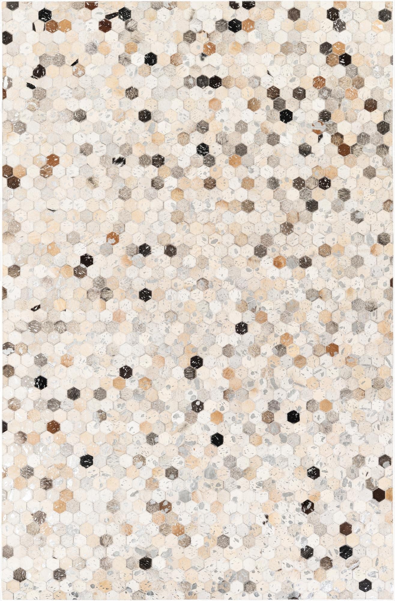 5' 1 x 7' 9 Cowhide Stocks Rug