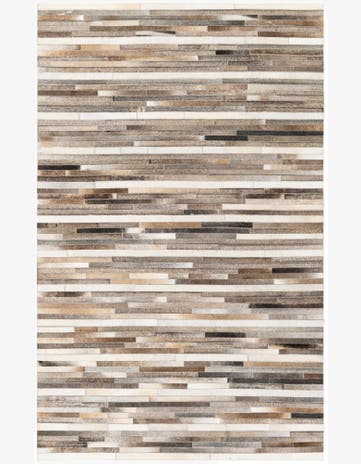 5' 1 x 8' Cowhide Stocks Rug