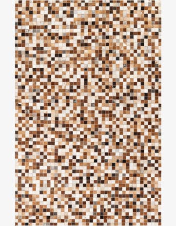 5' 2 x 7' 11 Cowhide Stocks Rug