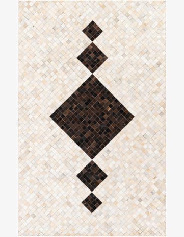 5' x 7' 11 Cowhide Stocks Rug