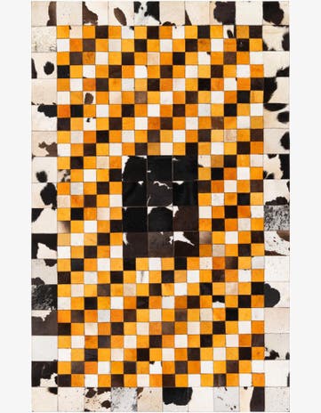 5' 1 x 8' 1 Cowhide Stocks Rug