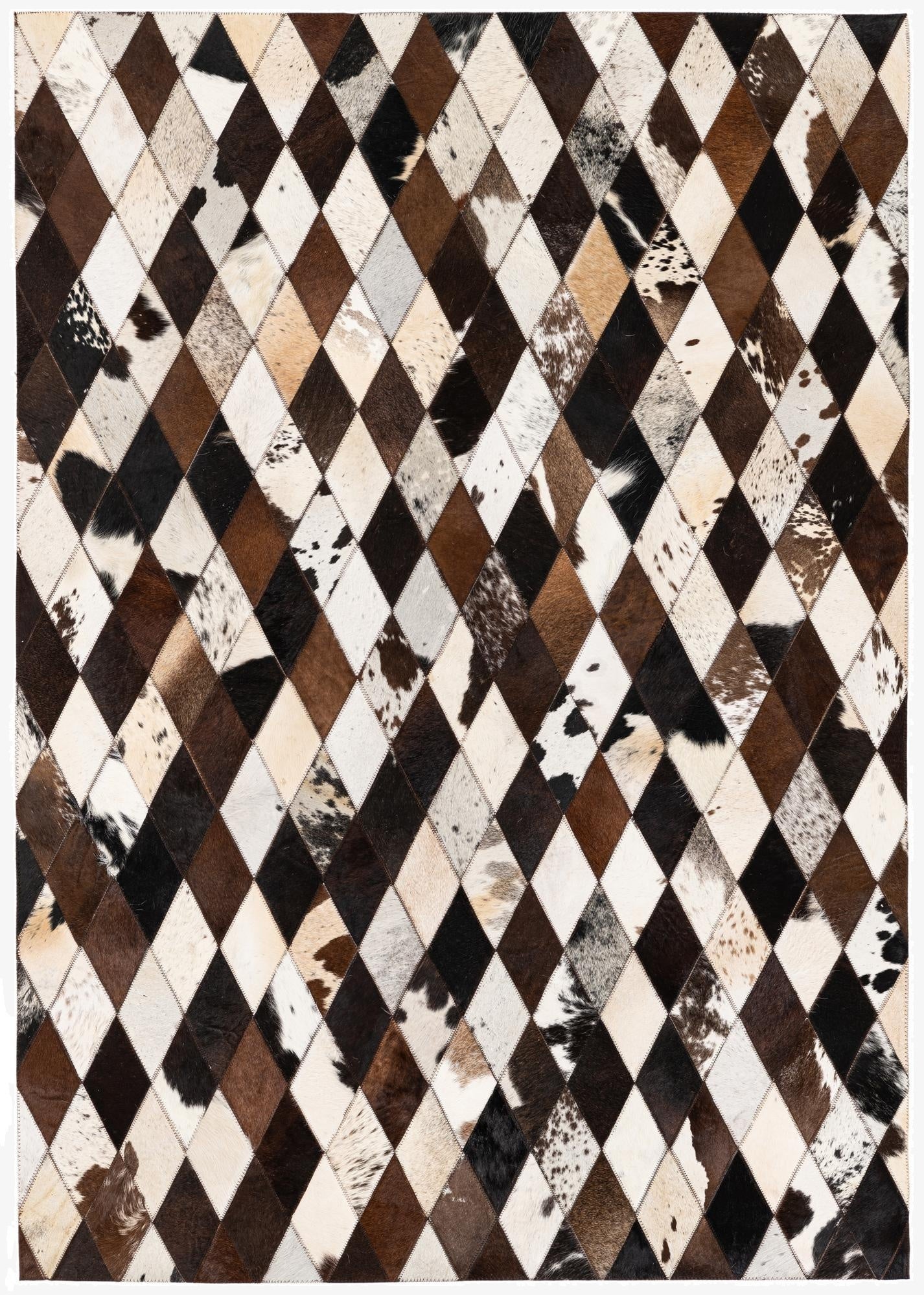 4' 1 x 5' 10 Cowhide Stocks Rug