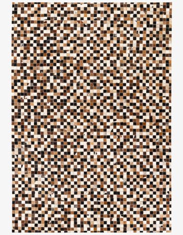 5' 3 x 7' 6 Cowhide Stocks Rug