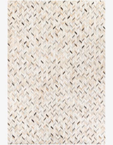 6' 9 x 9' 11 Cowhide Stocks Rug