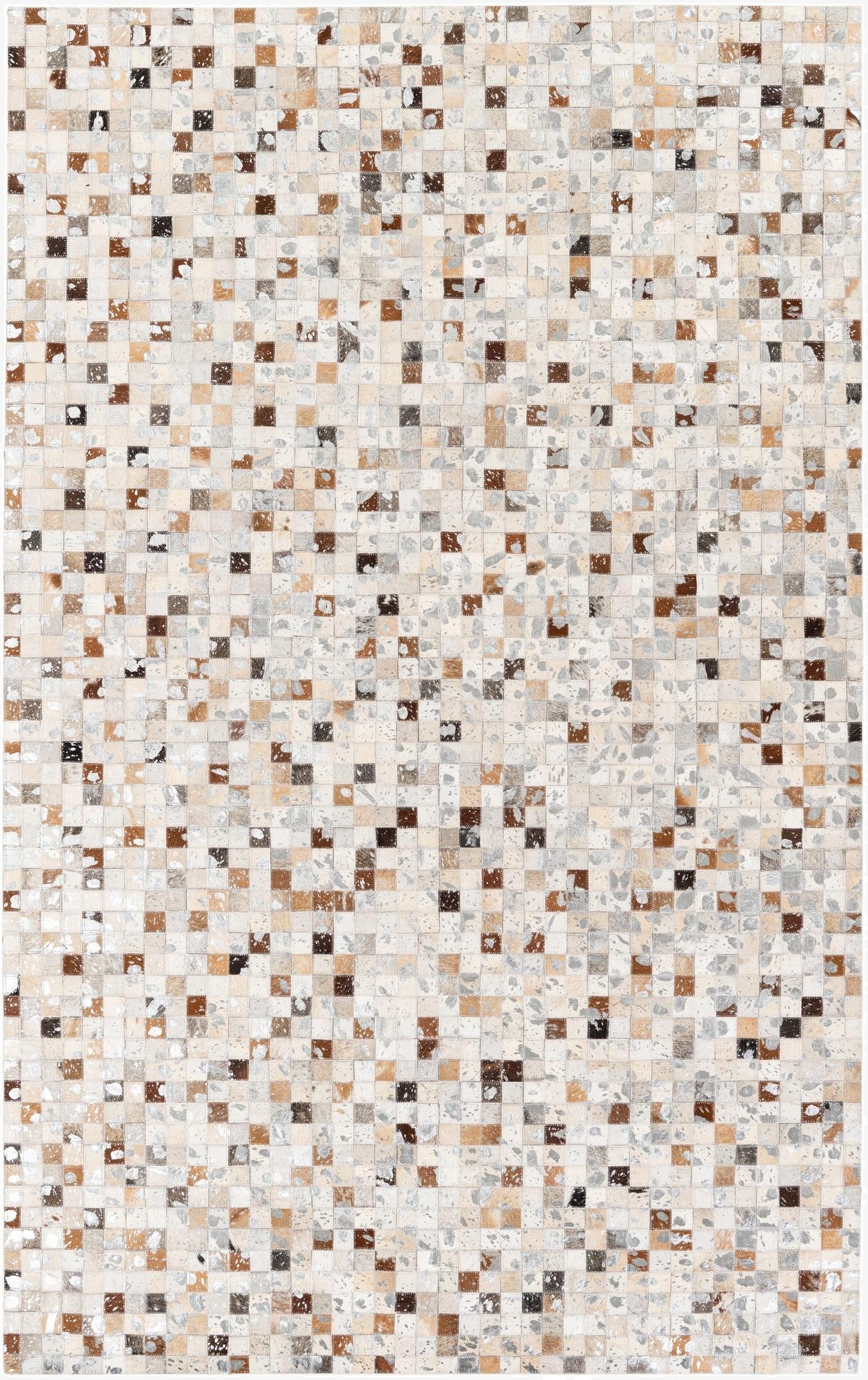 5' 1 x 8' Cowhide Stocks Rug