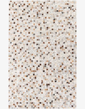 5' 1 x 8' Cowhide Stocks Rug