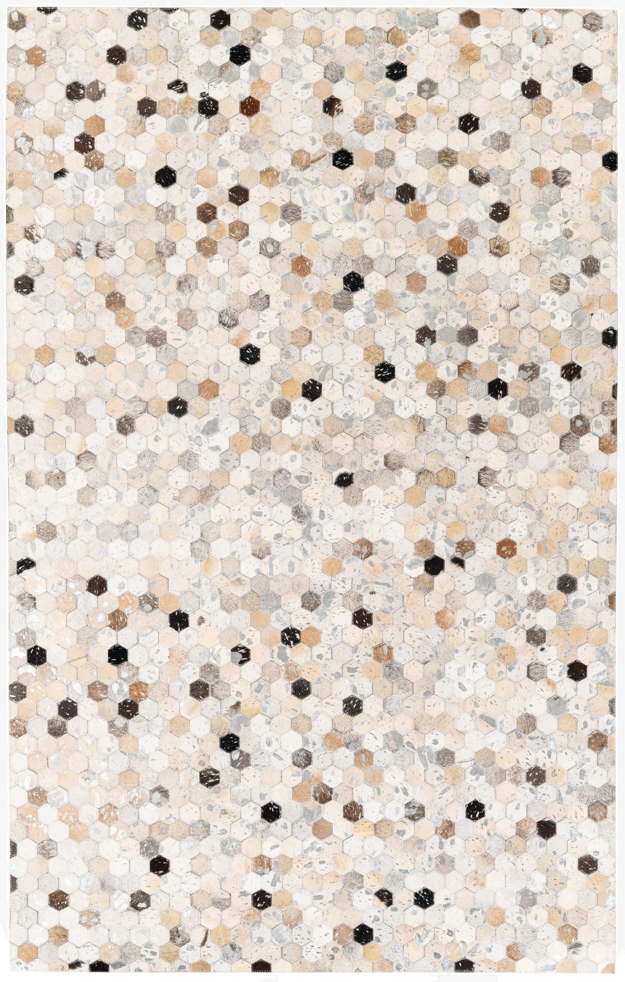 5' x 8' Cowhide Stocks Rug