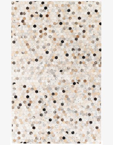 5' x 8' Cowhide Stocks Rug