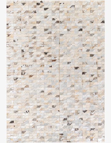 4' 6 x 6' 6 Cowhide Stocks Rug