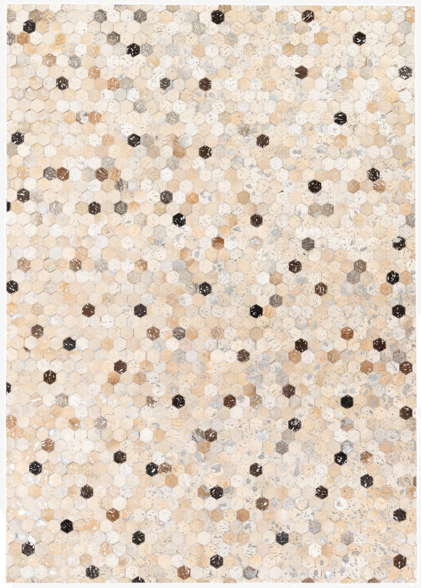 5' 3 x 7' 4 Cowhide Stocks Rug