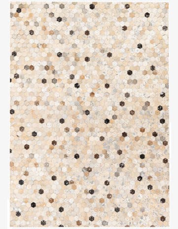 5' 3 x 7' 4 Cowhide Stocks Rug