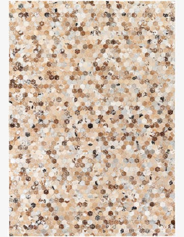 5' 4 x 7' 8 Cowhide Stocks Rug
