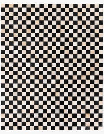 7' 11 x 9' 10 Cowhide Stocks Rug