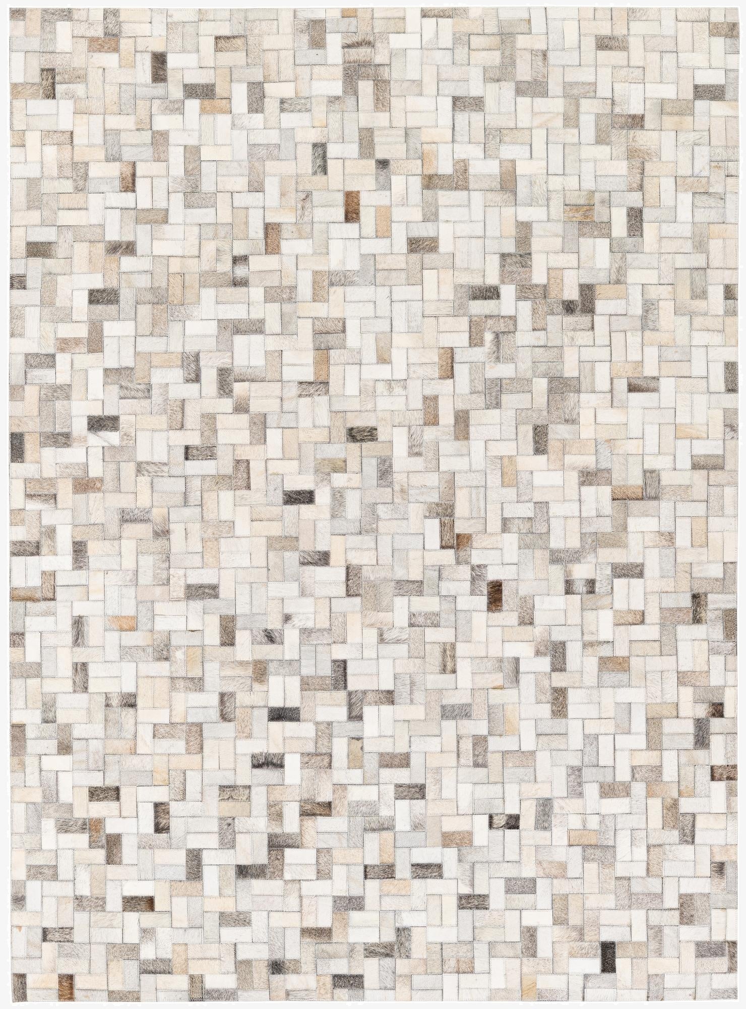 4' 9 x 6' 6 Cowhide Stocks Rug