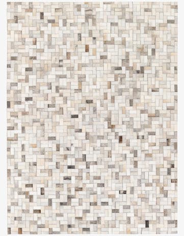 4' 9 x 6' 6 Cowhide Stocks Rug