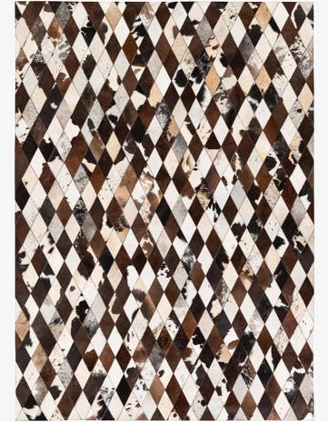 5' 8 x 7' 11 Cowhide Stocks Rug