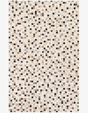 5' 1 x 8' Cowhide Stocks Rug