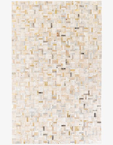 5' x 7' 11 Cowhide Stocks Rug