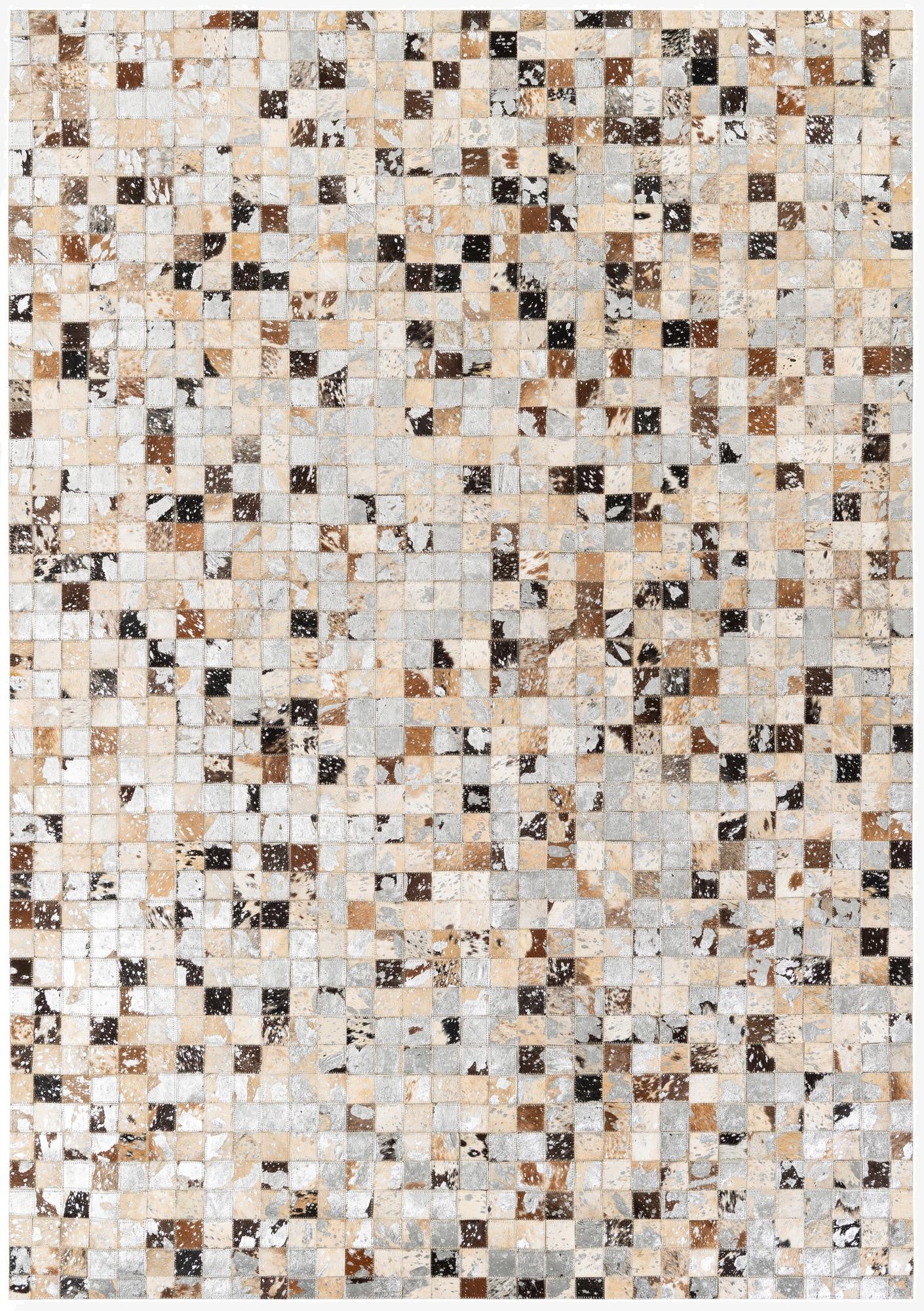 5' 2 x 7' 3 Cowhide Stocks Rug