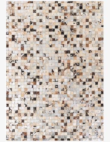 5' 2 x 7' 3 Cowhide Stocks Rug