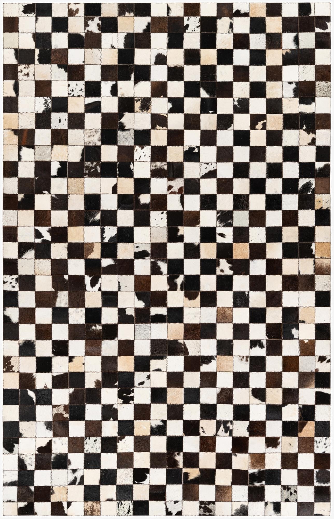 5' 1 x 8' Cowhide Stocks Rug