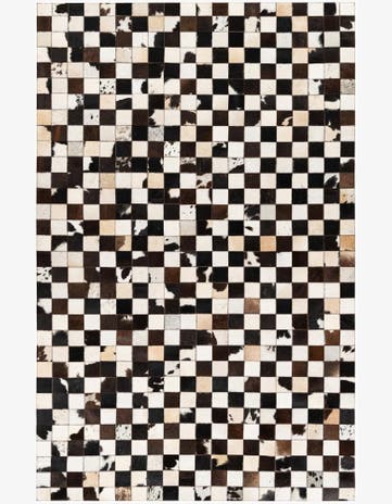 5' 1 x 8' Cowhide Stocks Rug