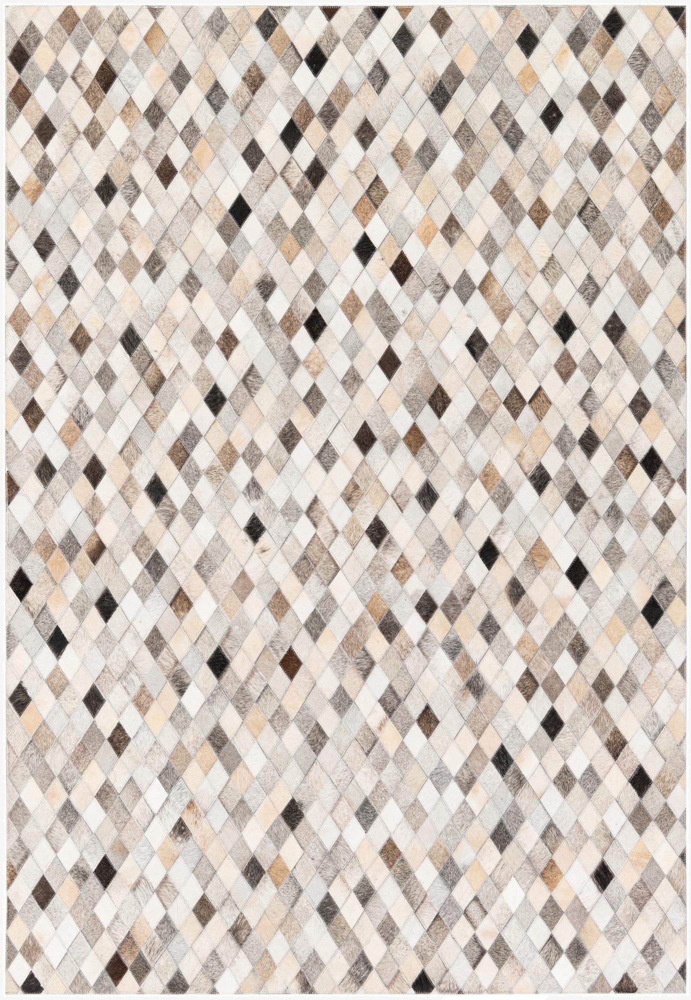 4' 7 x 6' 6 Cowhide Stocks Rug