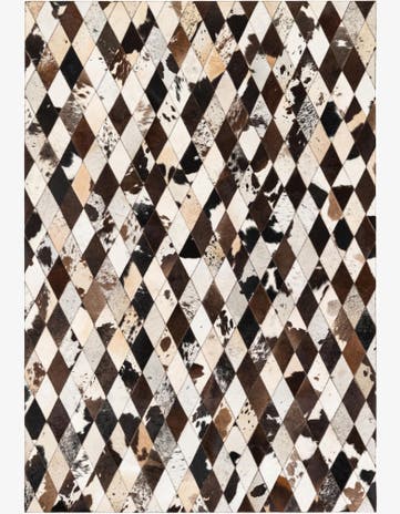 4' 8 x 6' 9 Cowhide Stocks Rug