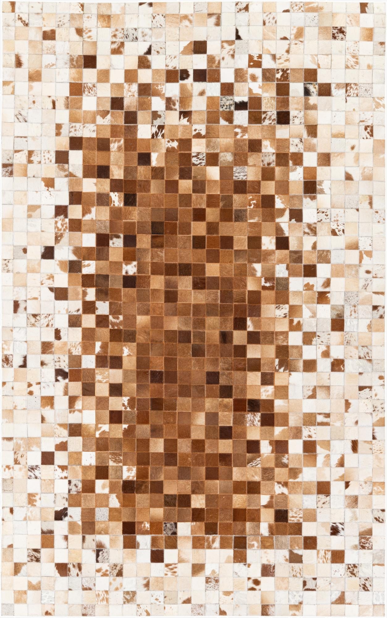 4' 11 x 7' 9 Cowhide Stocks Rug