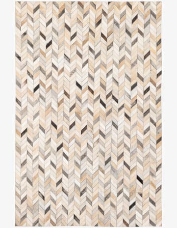 4' x 6' 1 Cowhide Stocks Rug