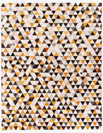 7' 11 x 10' Cowhide Stocks Rug