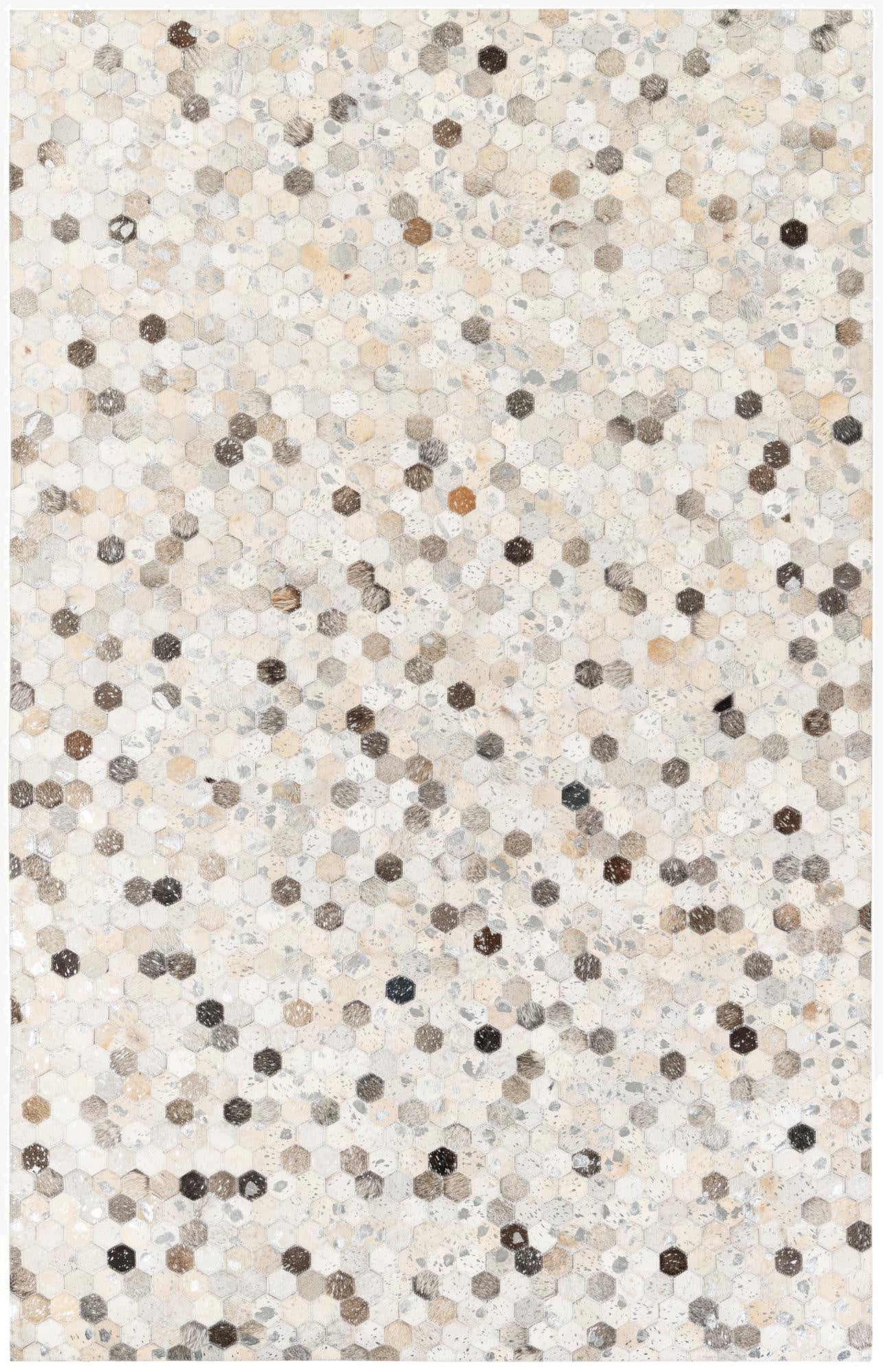 5' 1 x 8' Cowhide Stocks Rug