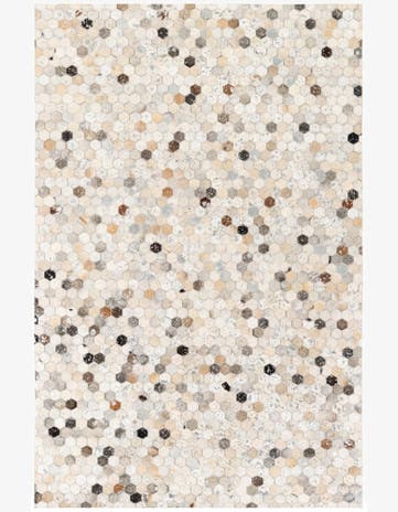5' x 7' 9 Cowhide Stocks Rug