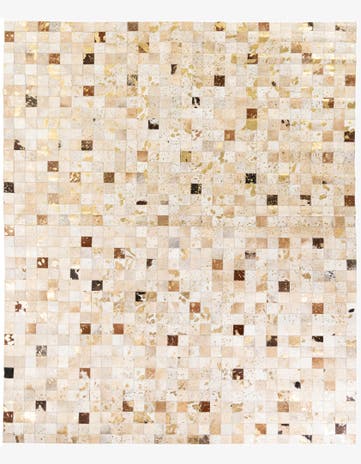 8' 1 x 9' 9 Cowhide Stocks Rug