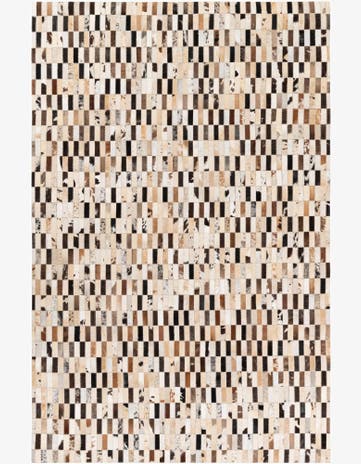 5' x 7' 9 Cowhide Stocks Rug