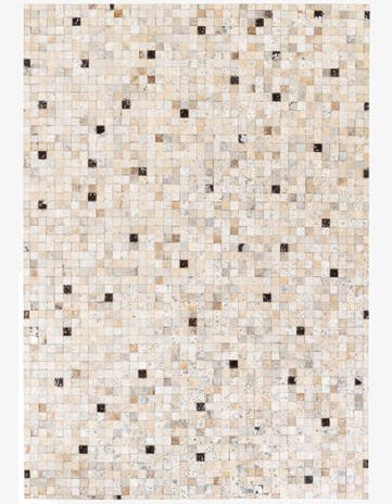 5' 3 x 7' 7 Cowhide Stocks Rug
