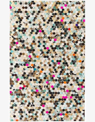 5' x 8' 1 Cowhide Stocks Rug