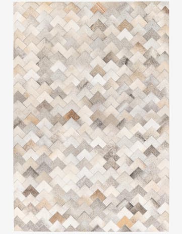 4' 1 x 6' Cowhide Stocks Rug