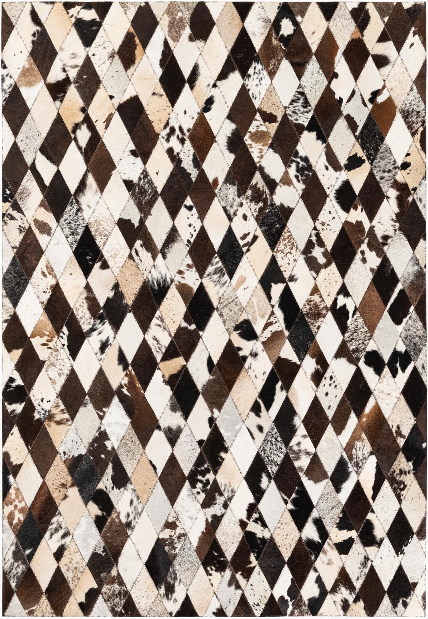 4' 8 x 6' 8 Cowhide Stocks Rug
