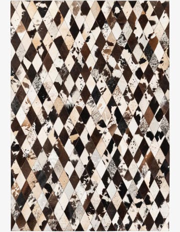 4' 8 x 6' 8 Cowhide Stocks Rug
