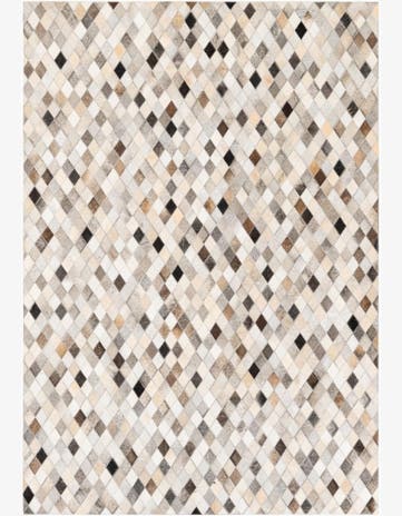 4' 8 x 6' 8 Cowhide Stocks Rug