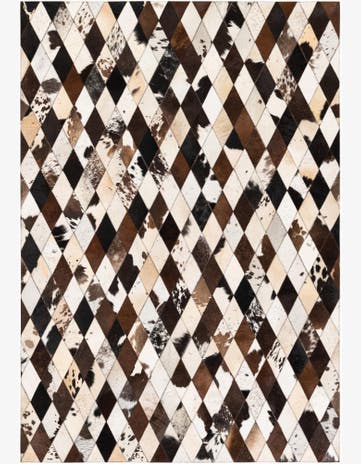 4' 8 x 6' 9 Cowhide Stocks Rug