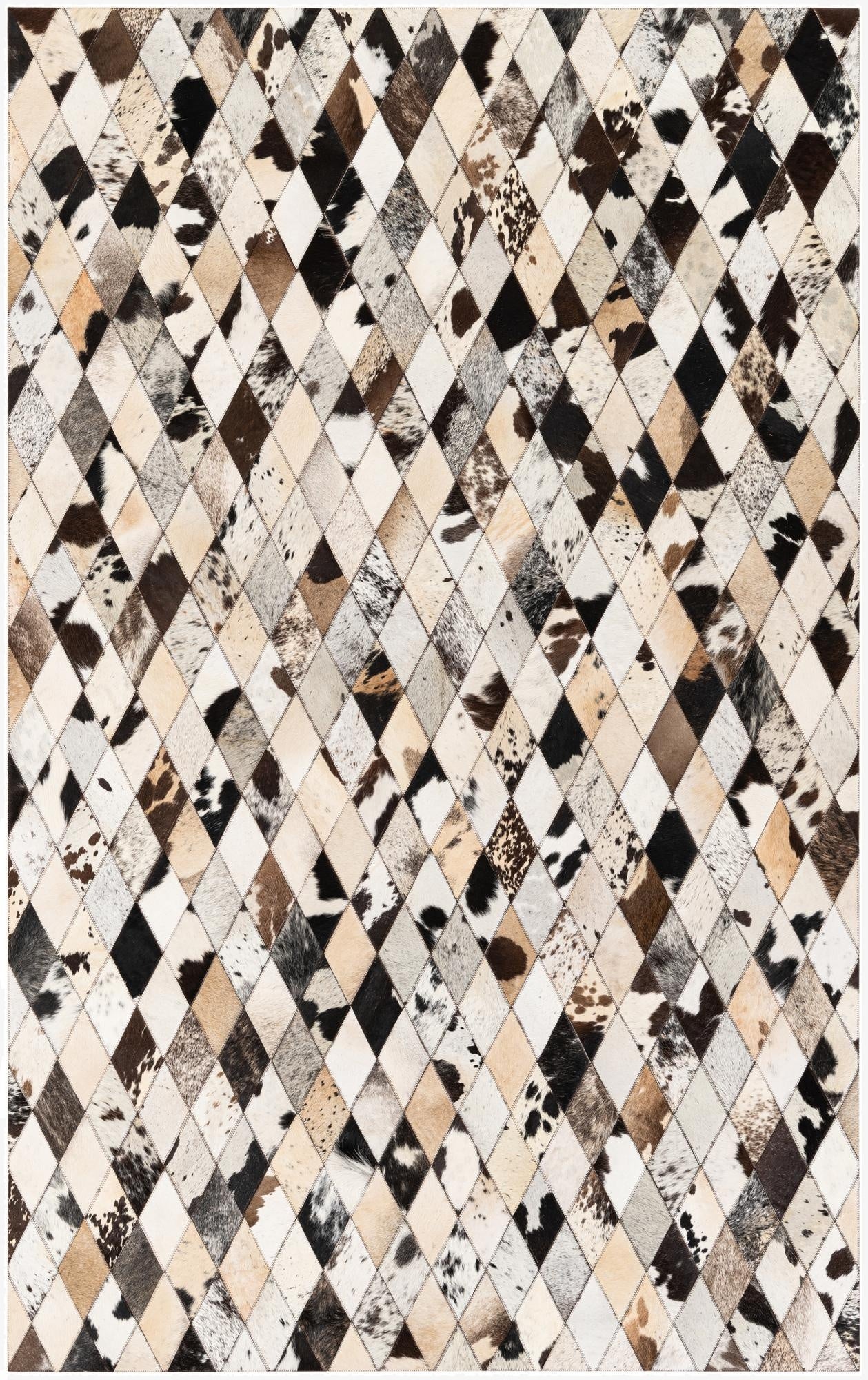 5' x 8' Cowhide Stocks Rug