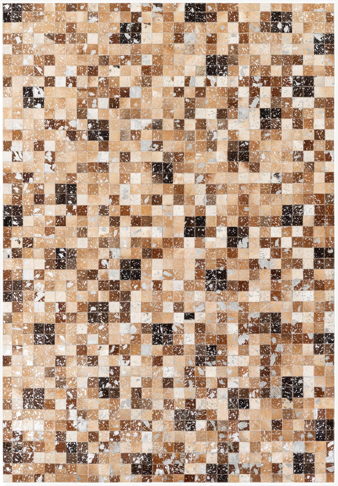5' 3 x 7' 6 Cowhide Stocks Rug
