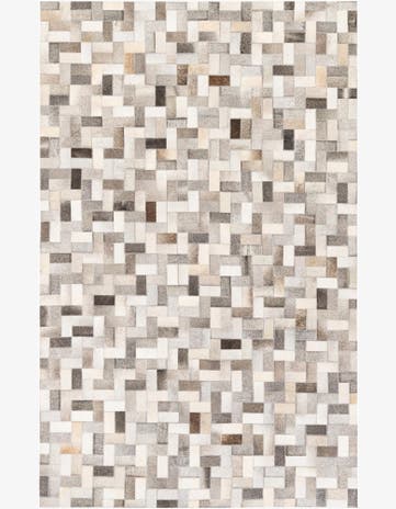 5' x 8' Cowhide Stocks Rug