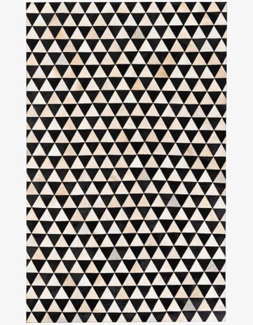 5' 1 x 8' 2 Cowhide Stocks Rug