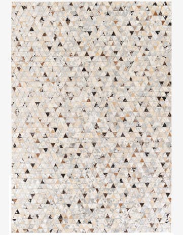 5' 3 x 7' 7 Cowhide Stocks Rug