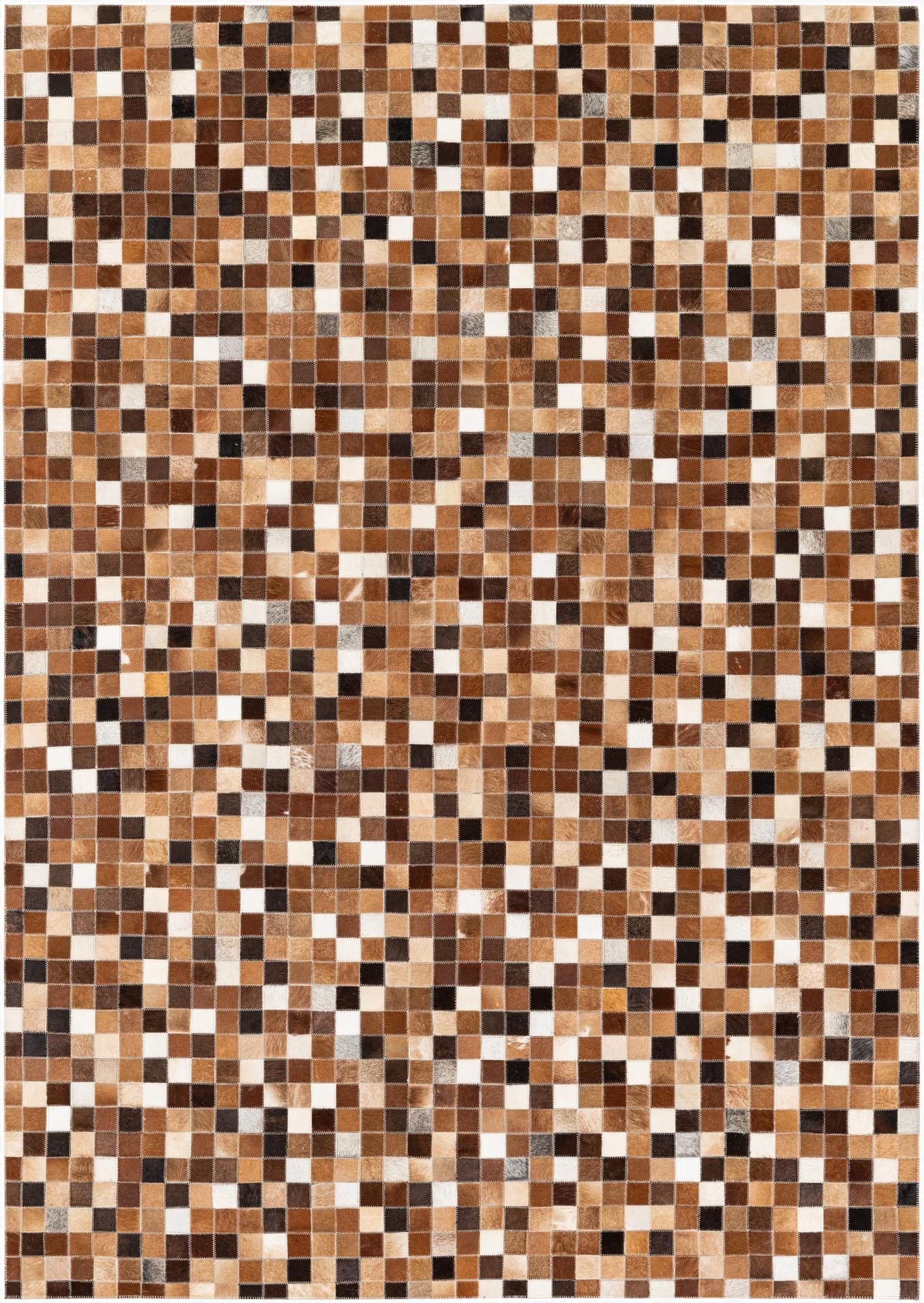 4' 9 x 6' 8 Cowhide Stocks Rug