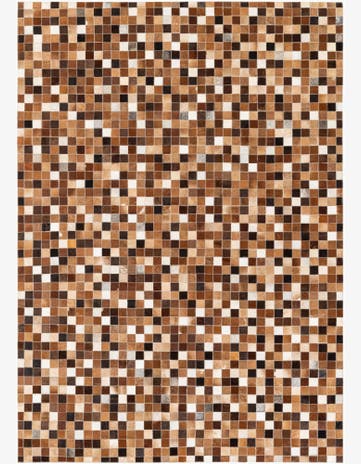 4' 9 x 6' 8 Cowhide Stocks Rug