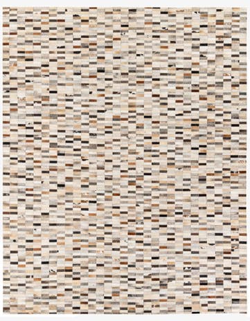 7' 11 x 9' 10 Cowhide Stocks Rug